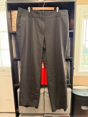 Black Straight-Leg Women's Pants